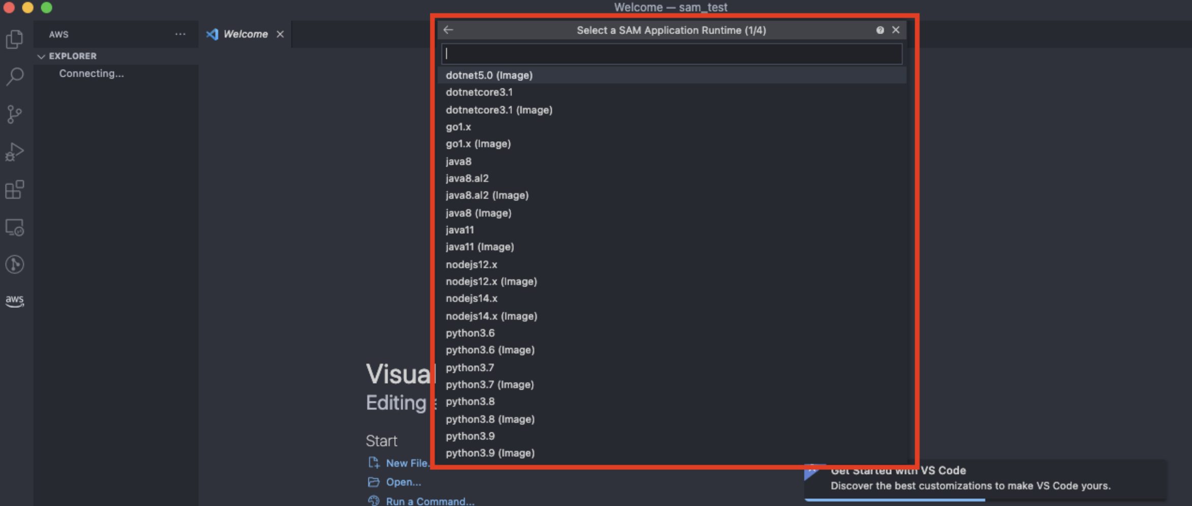 [AWS] SAM을 이용하여 Lambda 로컬 개발 환경 구축하기